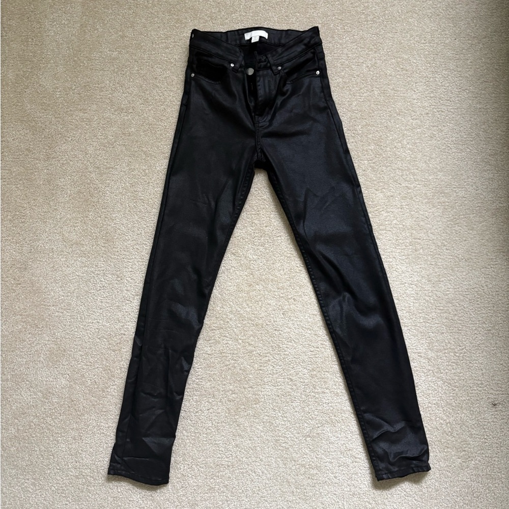 H&M Black Shiny Jean Leggings